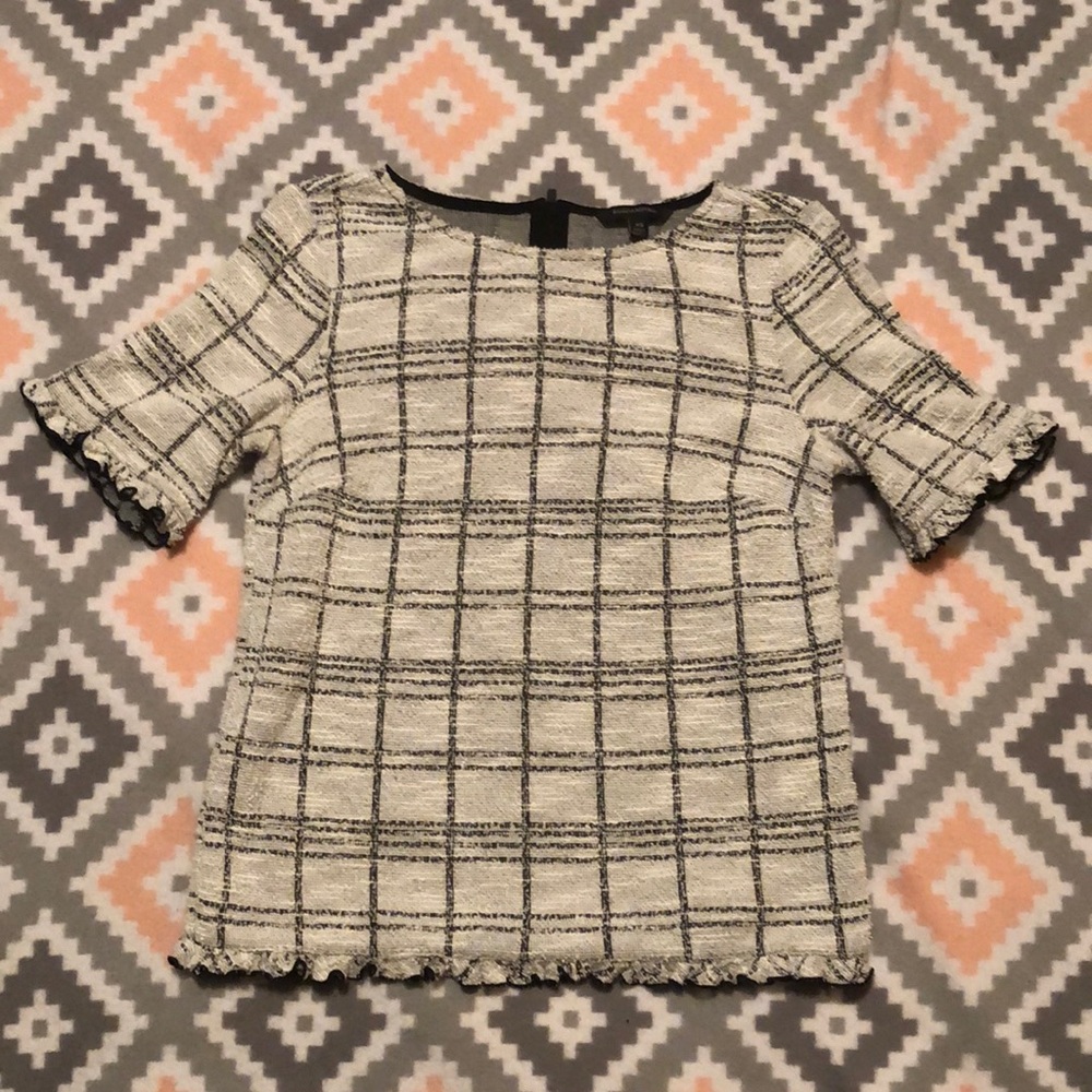Banana Republic Square Patterned Top Size XS - Picture 1 of 10